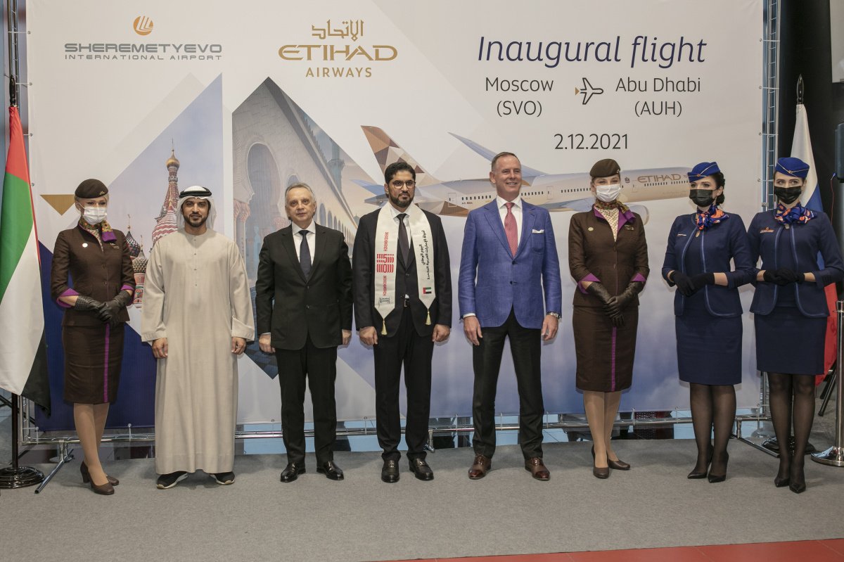 Etihad Airways открыла рейсы из Абу-Даби в Шереметьево / Международный  аэропорт Шереметьево